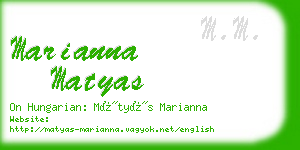 marianna matyas business card